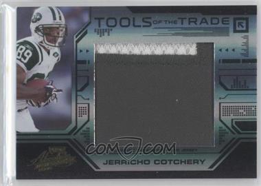 2008 Playoff Absolute Memorabilia - Tools of the Trade - Jumbo Black Materials Prime #TOTT73 - Jerricho Cotchery /10