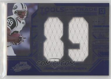 2008 Playoff Absolute Memorabilia - Tools of the Trade - Jumbo Blue Die-Cut Jersey Number Materials #TOTT73 - Jerricho Cotchery /25