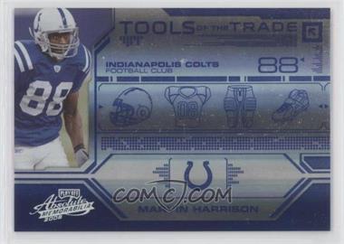 2008 Playoff Absolute Memorabilia - Tools of the Trade - Spectrum Blue #TOTT10 - Marvin Harrison /50