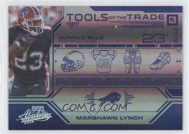 2008 Playoff Absolute Memorabilia - Tools of the Trade - Spectrum Blue #TOTT48 - Marshawn Lynch /50
