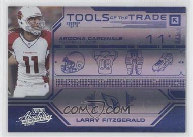 2008 Playoff Absolute Memorabilia - Tools of the Trade - Spectrum Blue #TOTT6 - Larry Fitzgerald /50