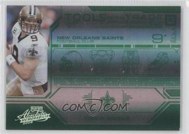 2008 Playoff Absolute Memorabilia - Tools of the Trade - Spectrum Green #TOTT44 - Drew Brees /25