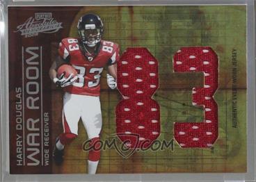2008 Playoff Absolute Memorabilia - War Room - Jumbo Die-Cut Jersey Number Materials #WR-15 - Harry Douglas /25 [Noted]