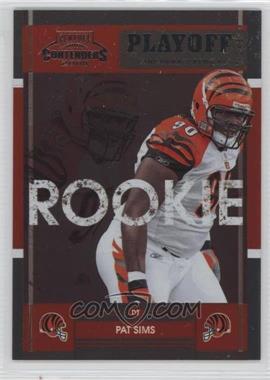 2008 Playoff Contenders - [Base] - Playoff Ticket #183 - Pat Sims /99