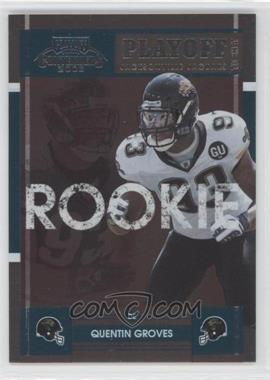 2008 Playoff Contenders - [Base] - Playoff Ticket #186 - Quentin Groves /99