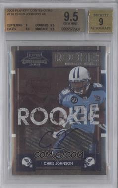 2008 Playoff Contenders - [Base] #115 - Chris Johnson [BGS 9.5 GEM MINT]