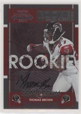 2008 Playoff Contenders - [Base] #195 - Thomas Brown
