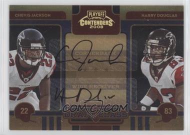 2008 Playoff Contenders - Draft Class - Black Signatures #3 - Chevis Jackson, Harry Douglas /10