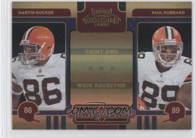 2008 Playoff Contenders - Draft Class - Black #10 - Martin Rucker, Paul Hubbard /50