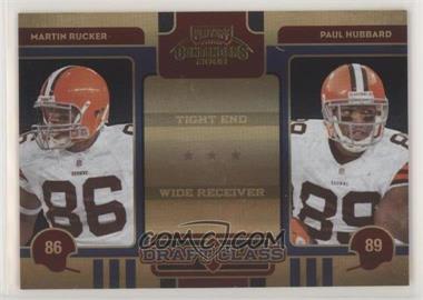 2008 Playoff Contenders - Draft Class - Black #10 - Martin Rucker, Paul Hubbard /50