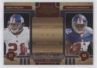 2008 Playoff Contenders - Draft Class - Black #24 - Kenny Phillips, Mario Manningham /50