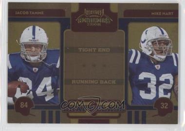 2008 Playoff Contenders - Draft Class - Gold #17 - Jacob Tamme, Mike Hart /100