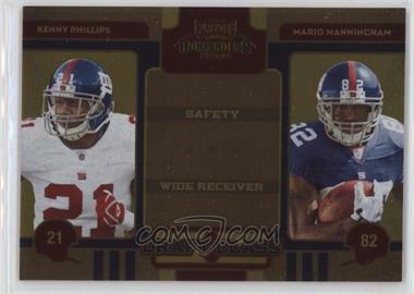 2008 Playoff Contenders - Draft Class - Gold #24 - Kenny Phillips, Mario Manningham /100