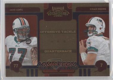 2008 Playoff Contenders - Draft Class #21 - Chad Henne, Jake Long /500