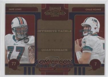 2008 Playoff Contenders - Draft Class #21 - Chad Henne, Jake Long /500