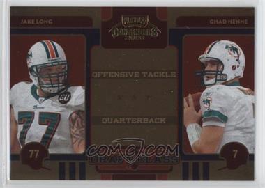 2008 Playoff Contenders - Draft Class #21 - Chad Henne, Jake Long /500