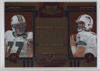 2008 Playoff Contenders - Draft Class #21 - Chad Henne, Jake Long /500