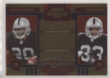 2008 Playoff Contenders - Draft Class #25 - Darren McFadden, Tyvon Branch /500