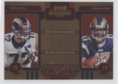 2008 Playoff Contenders - Draft Class #31 - Chris Long, Donnie Avery /500
