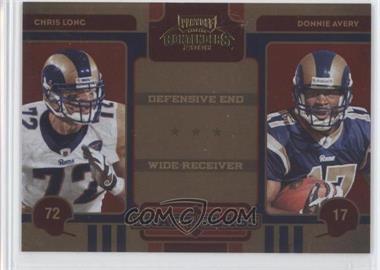 2008 Playoff Contenders - Draft Class #31 - Chris Long, Donnie Avery /500