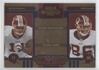 Devin Thomas, Fred Davis #/500