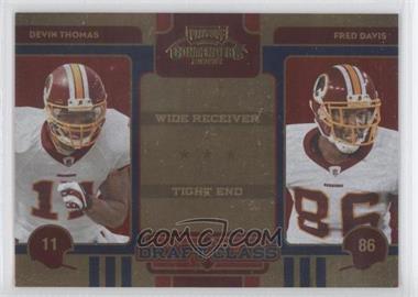2008 Playoff Contenders - Draft Class #34 - Devin Thomas, Fred Davis /500
