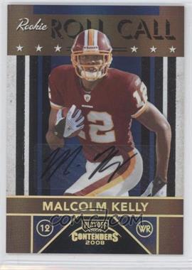 2008 Playoff Contenders - Rookie Roll Call - Black Signatures #19 - Malcolm Kelly /25