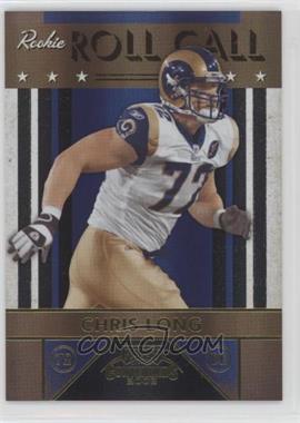 2008 Playoff Contenders - Rookie Roll Call - Black #27 - Chris Long /50