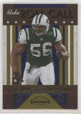 2008 Playoff Contenders - Rookie Roll Call - Gold #1 - Vernon Gholston /100