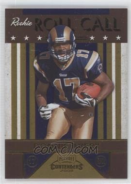 2008 Playoff Contenders - Rookie Roll Call - Gold #2 - Donnie Avery /100