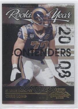 2008 Playoff Contenders - Rookie of the Year Contenders - Black #1 - Chris Long /50