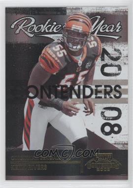 2008 Playoff Contenders - Rookie of the Year Contenders - Black #8 - Keith Rivers /50