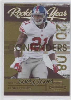 2008 Playoff Contenders - Rookie of the Year Contenders - Gold #16 - Kenny Phillips /100