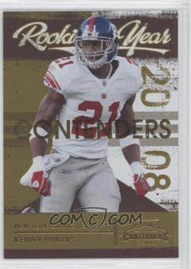 2008 Playoff Contenders - Rookie of the Year Contenders - Gold #16 - Kenny Phillips /100