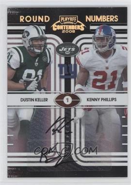 2008 Playoff Contenders - Round Numbers - Black Signatures #8 - Dustin Keller, Kenny Phillips /10