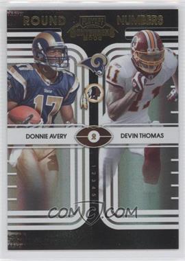 2008 Playoff Contenders - Round Numbers - Black #11 - Donnie Avery, Devin Thomas /50