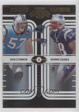 2008 Playoff Contenders - Round Numbers - Black #18 - Dan Connor, Shawn Crable /50