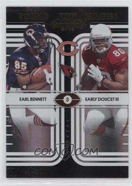 2008 Playoff Contenders - Round Numbers - Black #22 - Earl Bennett, Early Doucet III /50 [Noted]