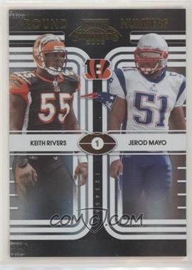 2008 Playoff Contenders - Round Numbers - Black #5 - Keith Rivers, Jerod Mayo /50