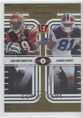 2008 Playoff Contenders - Round Numbers - Gold #13 - Jerome Simpson, James Hardy /100