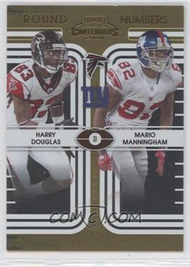 2008 Playoff Contenders - Round Numbers - Gold #23 - Harry Douglas, Mario Manningham /100