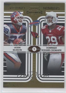 2008 Playoff Contenders - Round Numbers - Gold #6 - Leodis McKelvin, Dominique Rodgers-Cromartie /100