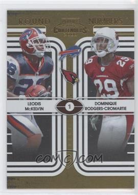 2008 Playoff Contenders - Round Numbers - Gold #6 - Leodis McKelvin, Dominique Rodgers-Cromartie /100