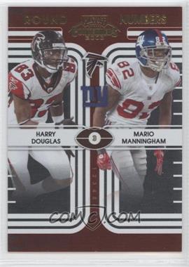 2008 Playoff Contenders - Round Numbers #23 - Harry Douglas, Mario Manningham /500
