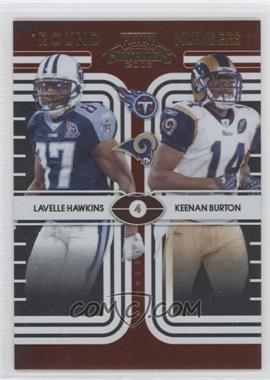 2008 Playoff Contenders - Round Numbers #26 - Keenan Burton, Lavelle Hawkins /500