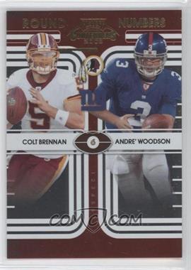 2008 Playoff Contenders - Round Numbers #30 - Colt Brennan, Andre' Woodson /500