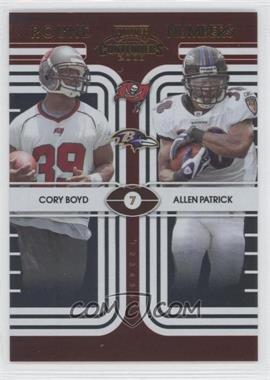 2008 Playoff Contenders - Round Numbers #34 - Cory Boyd, Allen Patrick /500