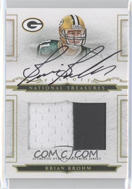 2008 Playoff National Treasures - [Base] - Rookie Jumbo Gold Materials Prime Signatures #113 - Brian Brohm /25