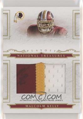 2008 Playoff National Treasures - [Base] - Rookie Jumbo Gold Materials Prime Signatures #125 - Malcolm Kelly /25