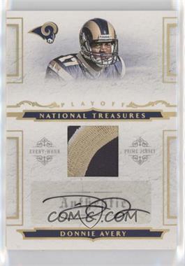 2008 Playoff National Treasures - [Base] - Rookie Material Signatures #118 - Donnie Avery /25
